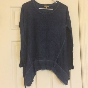 Navy asymmetrical hem sweater - super light!